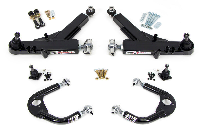 Kit de bras triangulaire avant UMI Performance 93-02 GM F-Body Road Race Boxed inférieur + supérieur réglable