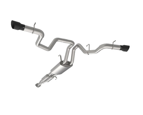 Kooks 2021+ Ford F150 2.7/3.5/5.0L 3in Double Cat-Back Sortie latérale Échappement avec embouts noirs