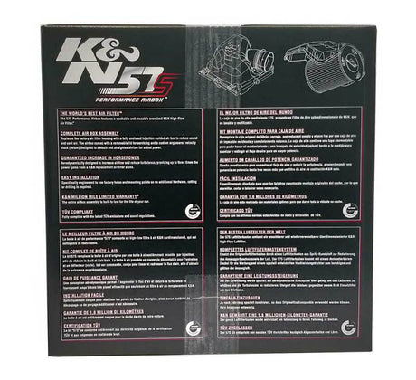 Kit d'admission K&amp;N Performance pour Audi, Seat, Skoda, VW 1,4 L - 2,0 L 03-11