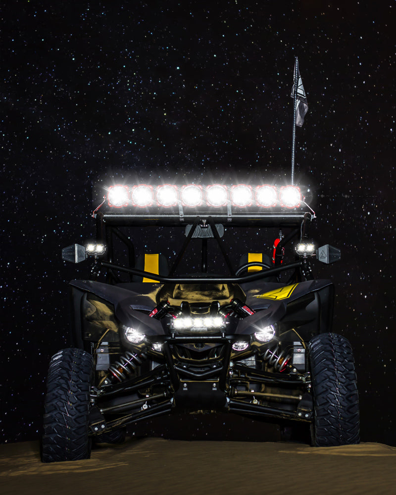 Barre lumineuse suspendue à DEL KC HiLiTES Yamaha YXZ1000R 39 po Pro6 Gravity à 6 lampes et faisceau combiné de 120 W