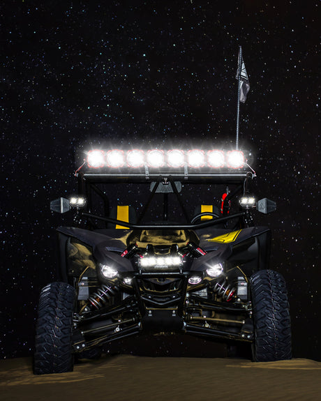 Barre lumineuse suspendue à DEL KC HiLiTES Yamaha YXZ1000R 39 po Pro6 Gravity à 6 lampes et faisceau combiné de 120 W