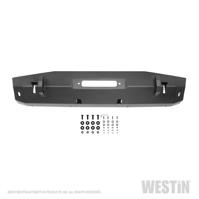 Pare-chocs avant court Westin 18-22 Jeep Wrangler JL / 20-22 Gladiator WJ2 - Tex. Blk