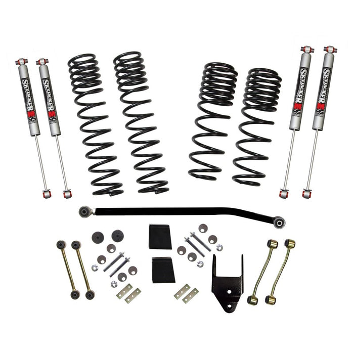 Skyjacker 2020 Jeep JL 4WD Diesel 3,5-4 pouces Kit de suspension à double débattement et à long débattement avec amortisseurs monotubes M95