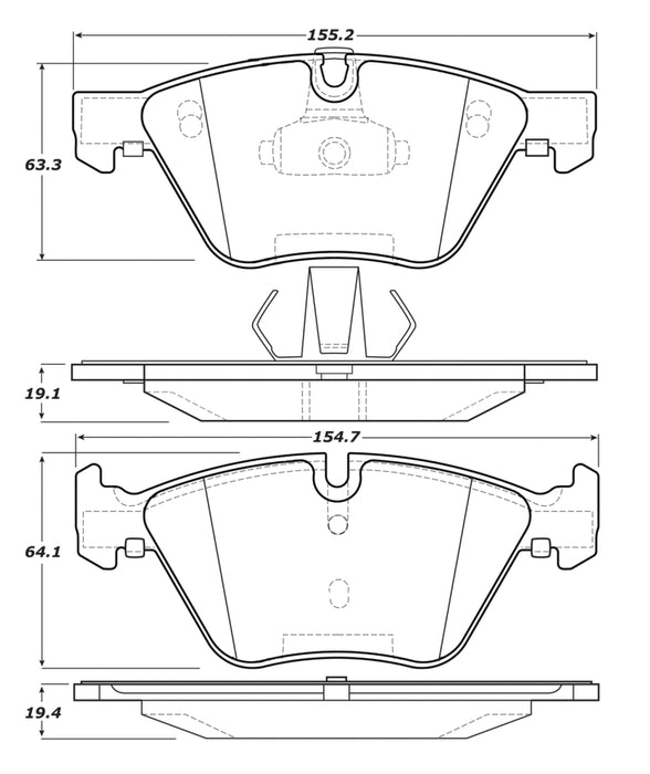 Plaquettes De Frein Avant StopTech Street Touring 12 BMW X1 / 09-13 Z4