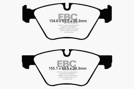 EBC 06-07 BMW 330i/330Xi (E90) Bluestuff Front Brake Pads