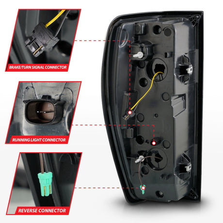 Feu arrière de rechange à LED noir fumé Anzo 19-23 pour GMC Sierra 1500/2500HD/3500HD