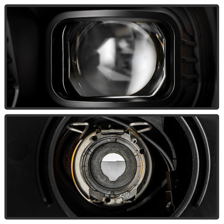 Phares de projecteur Spyder 19-22 Dodge Ram 2500 (halogène uniquement) - Noir PRO-YD-DR19HDHALSI-SEQ-BK