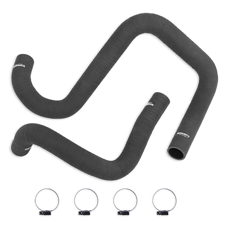 Kit de durites en silicone noir mat Mishimoto pour Jeep Wrangler 6 cylindres 2012+