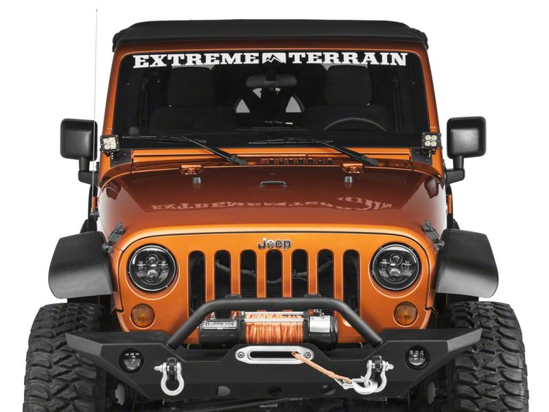 Supports d'éclairage montés sur pare-brise Raxiom 07-18 Jeep Wrangler JK