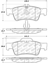 StopTech Street Select Brake Pads w/Hardware - Rear