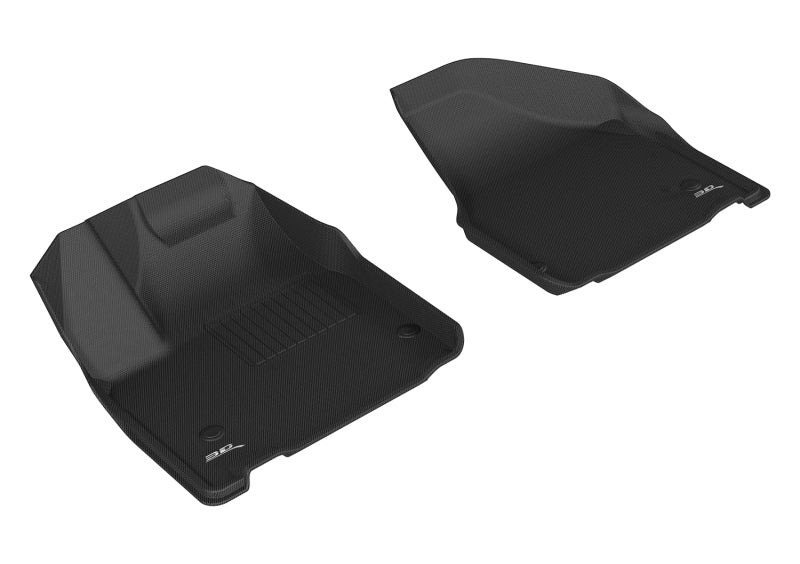 Tapis de sol 3D MAXpider 2017-2020 Chrysler Pacifica/Voyager Kagu 1ère rangée - Noir