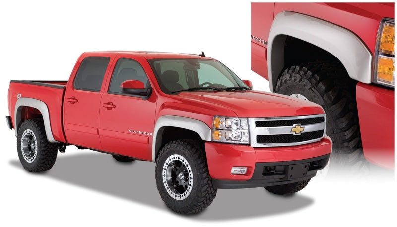 Bushwacker 07-14 Chevy Silverado 2500 HD Fleetside Extend-A-Fender Style Flares 4 pièces - Noir