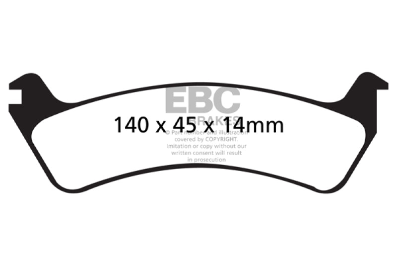 Plaquettes de frein arrière EBC 95-98 Ford Windstar 3.0 Ultimax2
