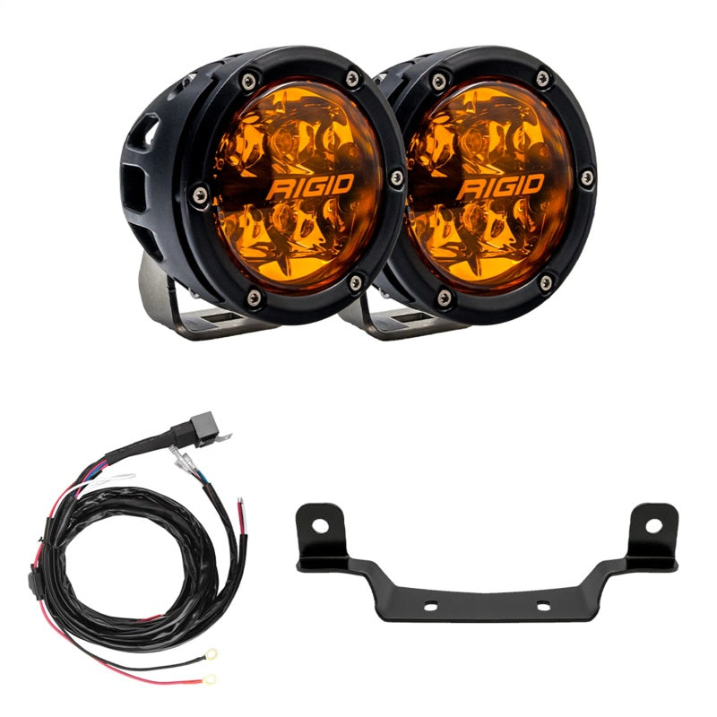 Kit d'éclairage de montant A Polaris Pro R/Turbo R Revolve Amber PRO 2017+ de Rigid Industries
