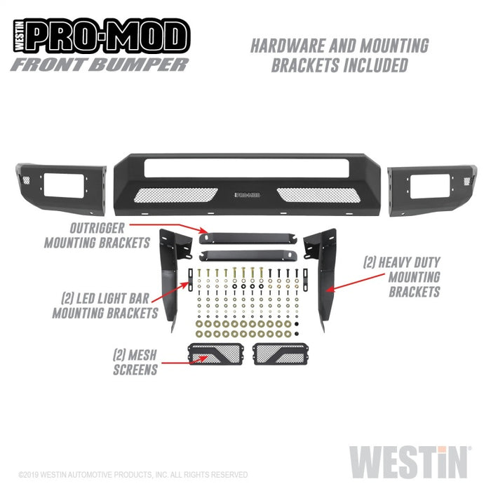 Pare-chocs avant Westin 16-20 Toyota Tacoma Pro-Mod