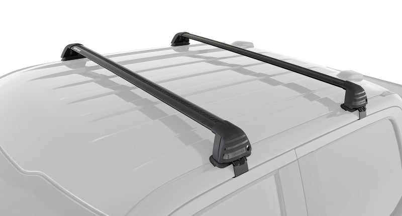 Barres de toit affleurantes à 2 barres Rhino-Rack 04-08 pour Ford F150 Supercrew Vortex ROC25 - Noir