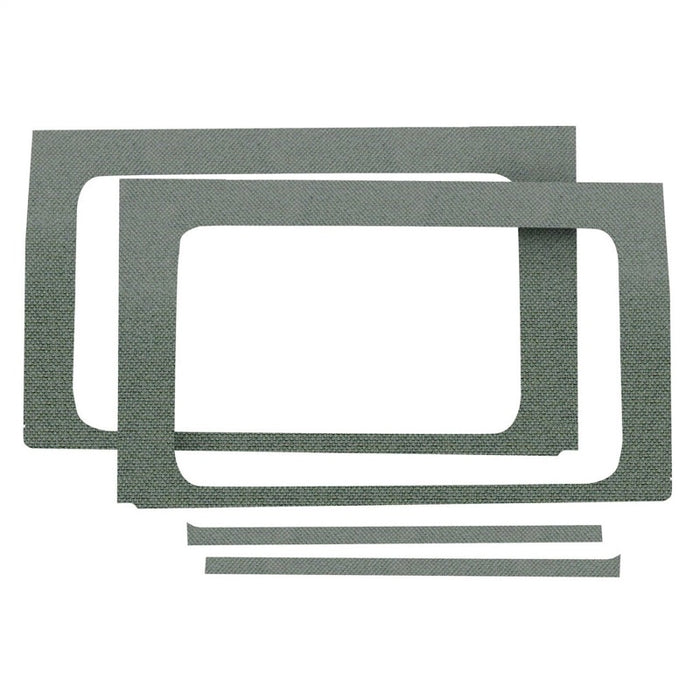 DEI 18-23 Jeep Wrangler JL 4 portes Boom Mat Garniture de lunette arrière - 4 pièces - Gris