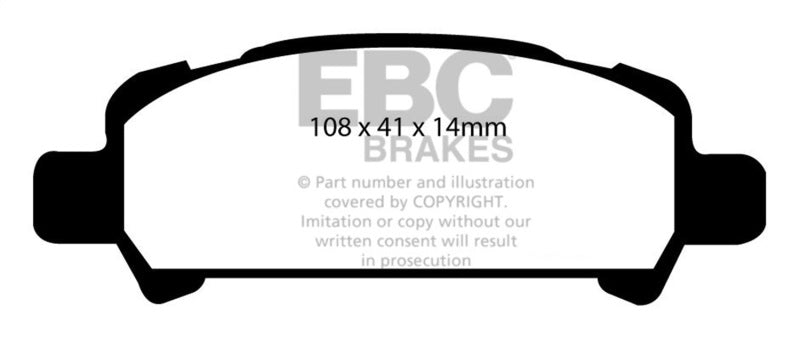Plaquettes de frein arrière EBC 01-02 Subaru Impreza 2.0 Turbo WRX Bluestuff