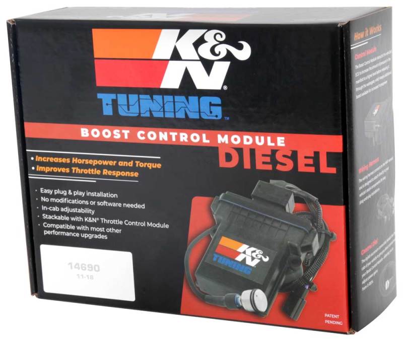 K&amp;N 17-18 Chevrolet 2500/3500 6,6 L V8 Module de commande de suralimentation diesel