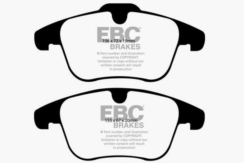 Plaquettes de frein avant EBC 07-12 Land Rover LR2 3.2 Yellowstuff