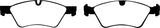 EBC 06 Mercedes-Benz E500 5.0 4-Matic Redstuff Front Brake Pads