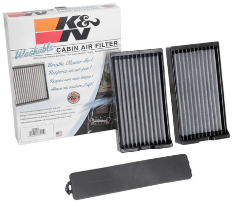 Filtre à air d'habitacle K&amp;N 16-18 Nissan Titan XD (lot de 2)