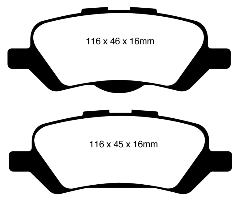 EBC 08+ Toyota Venza 2.7 Ultimax2 Rear Brake Pads