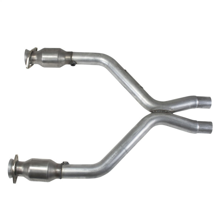 BBK 11-14 Mustang 3.7 V6 Short Mid X Pipe avec convertisseurs catalytiques 2-1/2 pour collecteurs à tube long BBK