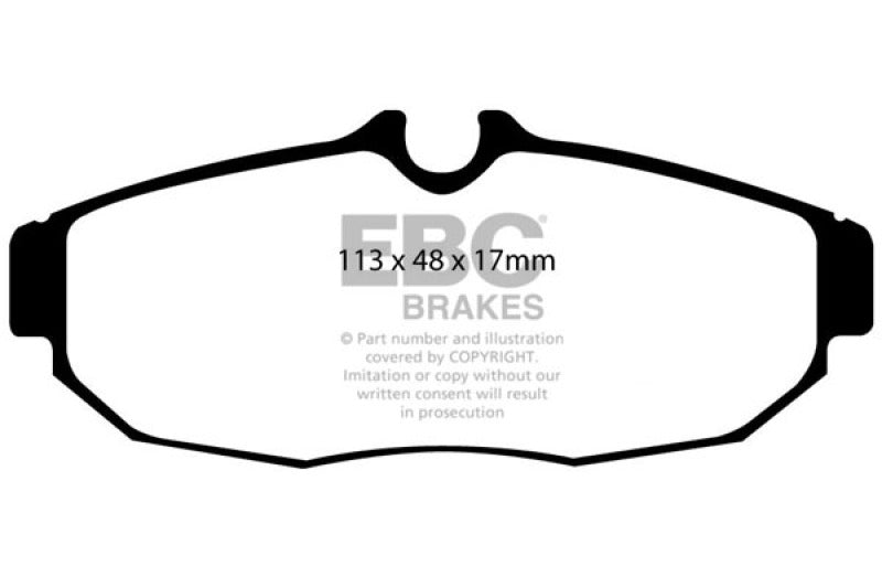 Plaquettes de frein arrière EBC 05-10 Ford Mustang 4.0 Greenstuff