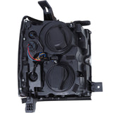 Phares de projecteur ANZO 15-17 Chevrolet Silverado 2500HD / 3500HD Noir avec bordure noire