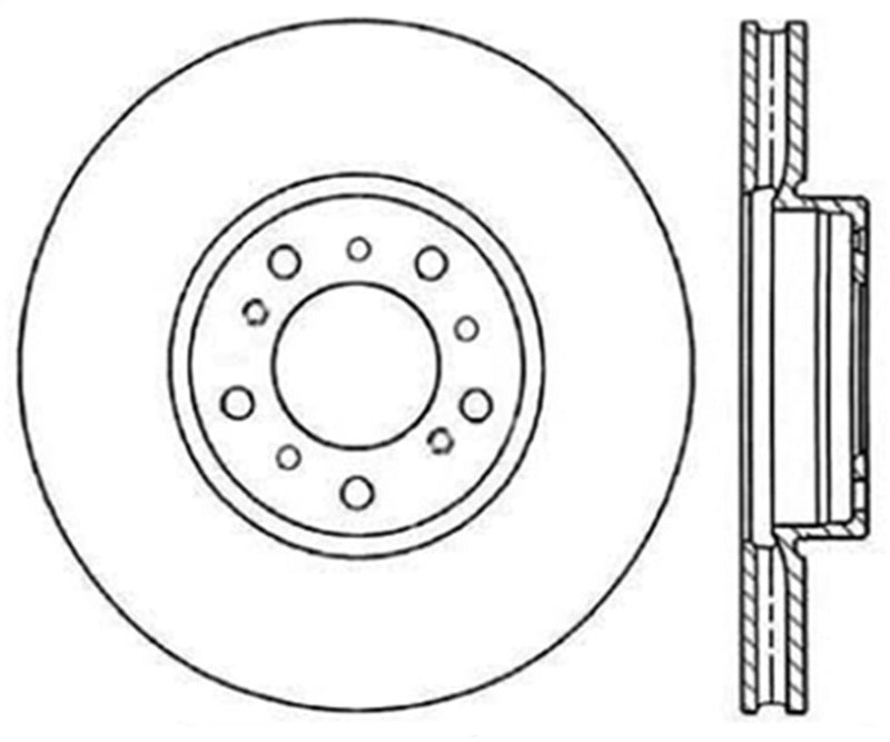 Rotor avant gauche percé StopTech 01-06 BMW M3