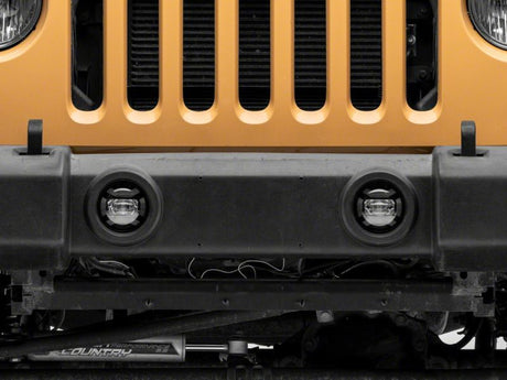 Feux antibrouillard à DEL Raxiom 07-18 Jeep Wrangler JK Axial Series 4 pouces - Transparent