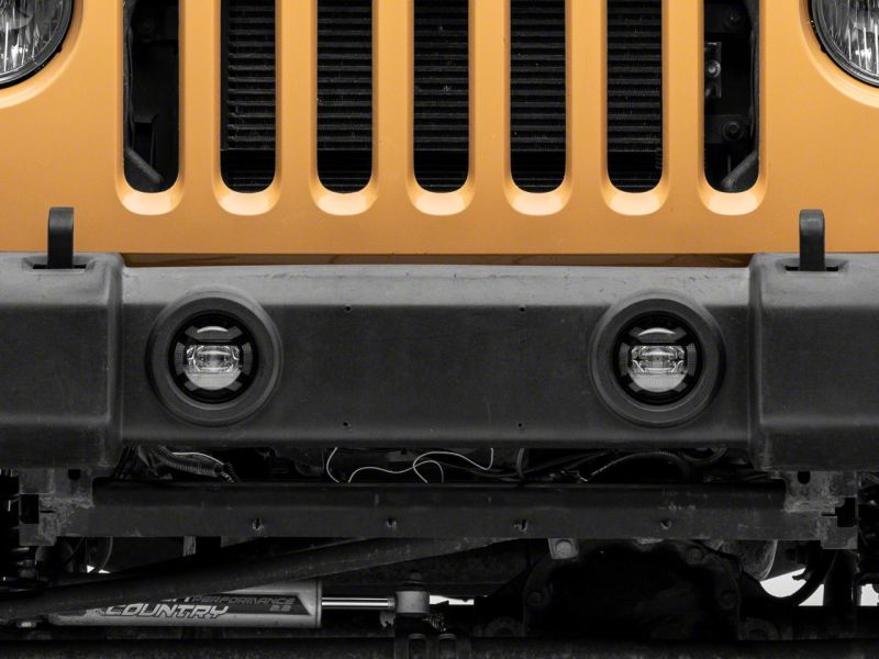 Feux antibrouillard à DEL Raxiom 07-18 Jeep Wrangler JK Axial Series 4 pouces - Transparent