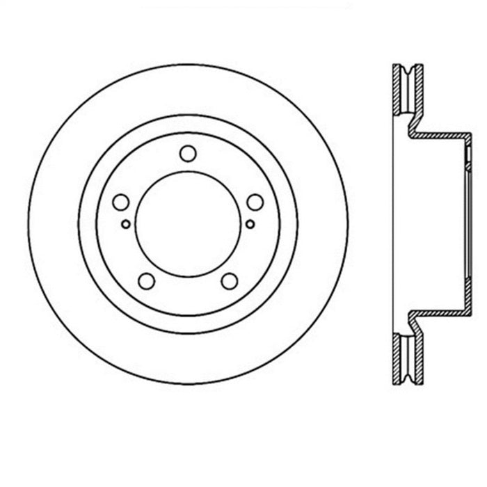 Disque de frein sport fendu et percé StopTech