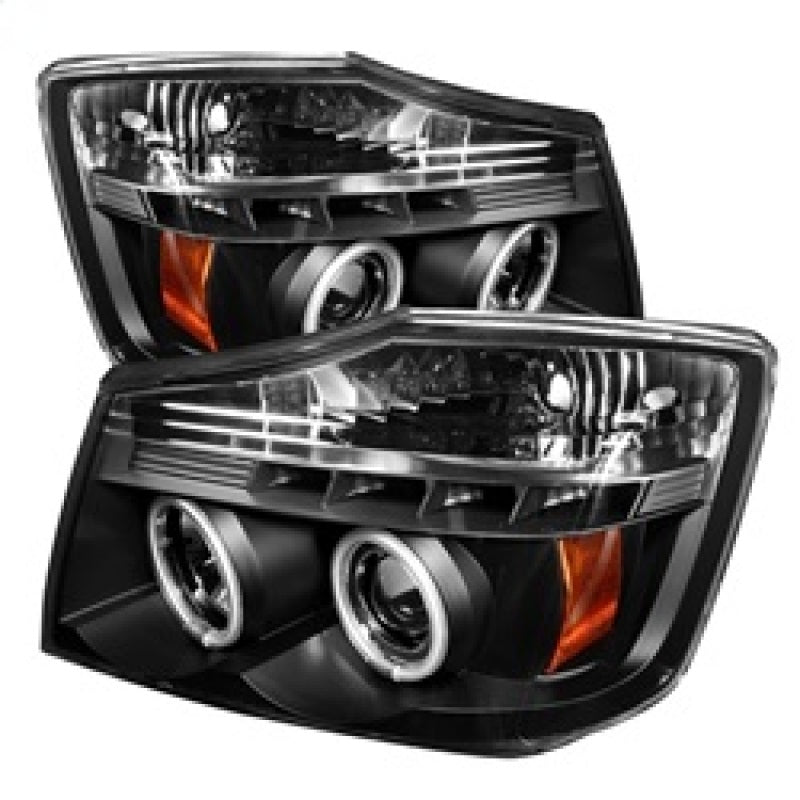 Phares de projecteur Spyder Nissan Titan 04-14/Armada 04-07 CCFL Halo LED Blk PRO-YD-NTI04-CCFL-BK