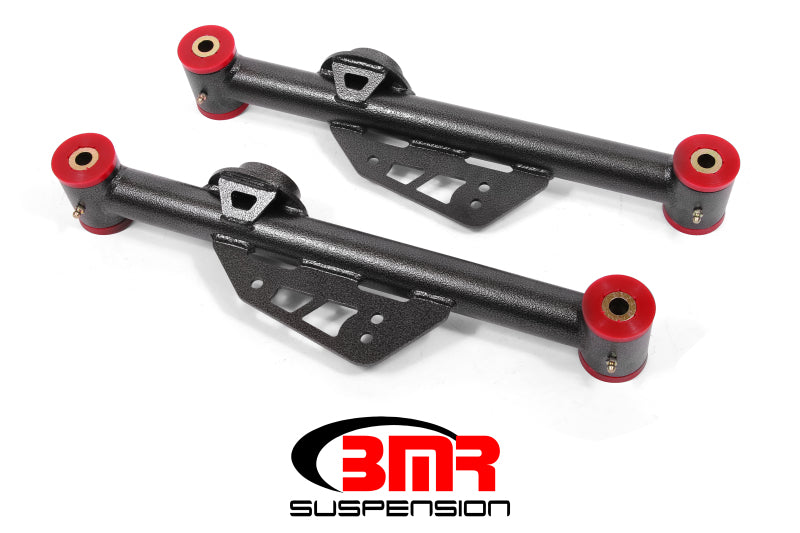 Bras de suspension inférieurs non réglables BMR 99-04 Mustang (polyuréthane) - Noir martelé