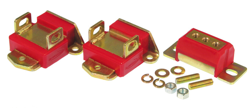 Kit de montage de moteur et de transmission Prothane GM - Rouge