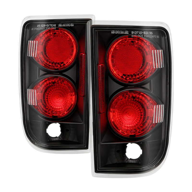 Spyder Chevy Blazer 95-05/Oldsmobile Bravada 96-01 Euro Tail Lights Blk ALT-YD-CB95-BK