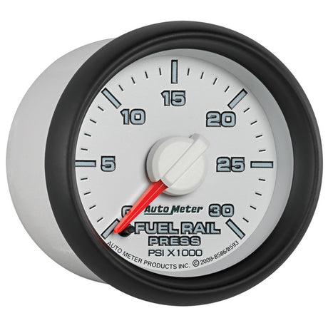 Autometer Factory Match 52,4 mm Balayage complet Électrique 0-30 000 PSI Pression de rampe de carburant diesel