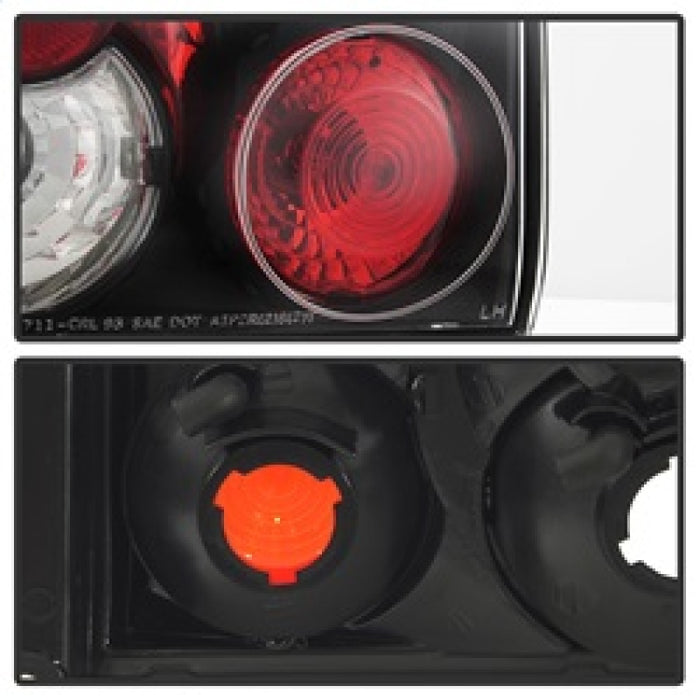 Spyder Toyota Corolla 93-97 Euro Style Tail Lights Black ALT-YD-TC93-BK