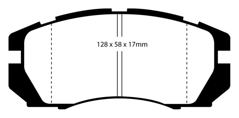 Plaquettes de frein avant EBC 95-96 Subaru Impreza 2.2 Yellowstuff