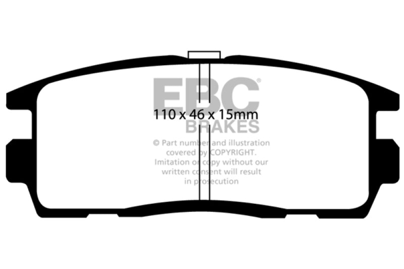 Plaquettes de frein arrière EBC 10+ Chevrolet Equinox 2.4 Ultimax2