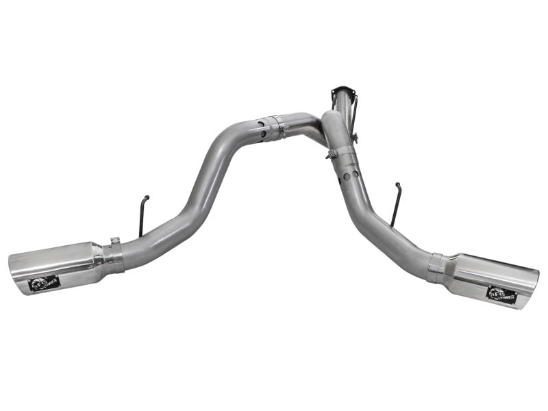 Échappement arrière DPF 4 po 409-SS LARGE BORE aFe avec embout poli pour camions diesel Ford 11-14 V8-6,7 L (td)