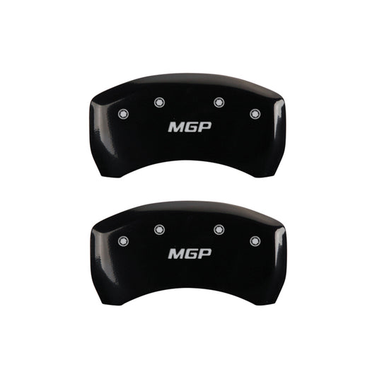 MGP Rear set 2 Caliper Covers Engraved Rear MGP Black finish silver ch