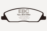 Plaquettes de frein avant EBC 10-14 Ford Mustang 3.7 Yellowstuff