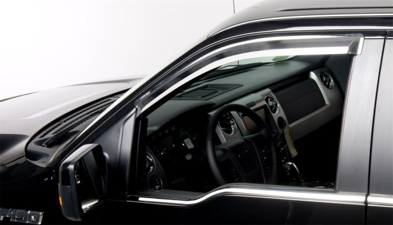 Putco 17-20 Ford SuperDuty - Cabine standard avec rétroviseurs de remorquage (garniture de fenêtre ABS) Accents de garniture de fenêtre