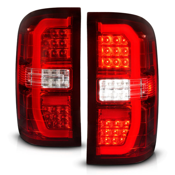 Feux arrière à LED ANZO 14-18 GMC Sierra 1500 Rouge/Clair