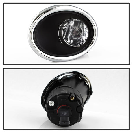 Feux antibrouillard OEM Spyder 17-18 Nissan Rogue (modèles sport UNIQUEMENT) avec interrupteur - Transparent (FL-NR2017-SP-C)