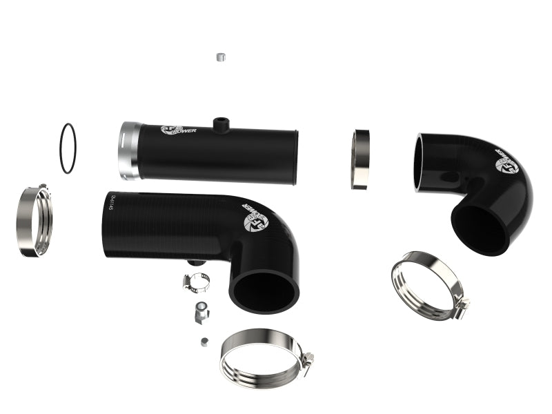 Tubes latéraux chauds et froids pour refroidisseur intermédiaire aFe BladeRunner pour camions GM 20-21 3,0 L (td) - Noir