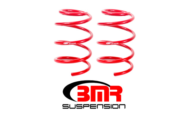 BMR 07-14 Shelby GT500 Front Handling Version Lowering Springs - Red BMR Suspension